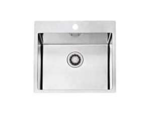 Мойка кухонная Alveus Pure New 70 1149522 Kmb-90 с сифоном, 56.5x52.5