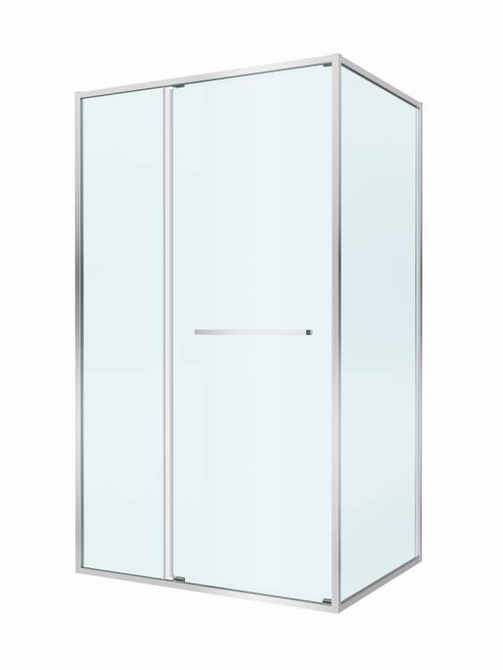 Душевой уголок Cezares LUX-AH-FS-11-120/90-C-CR профиль хром, стекло прозрачное, 120x90x195