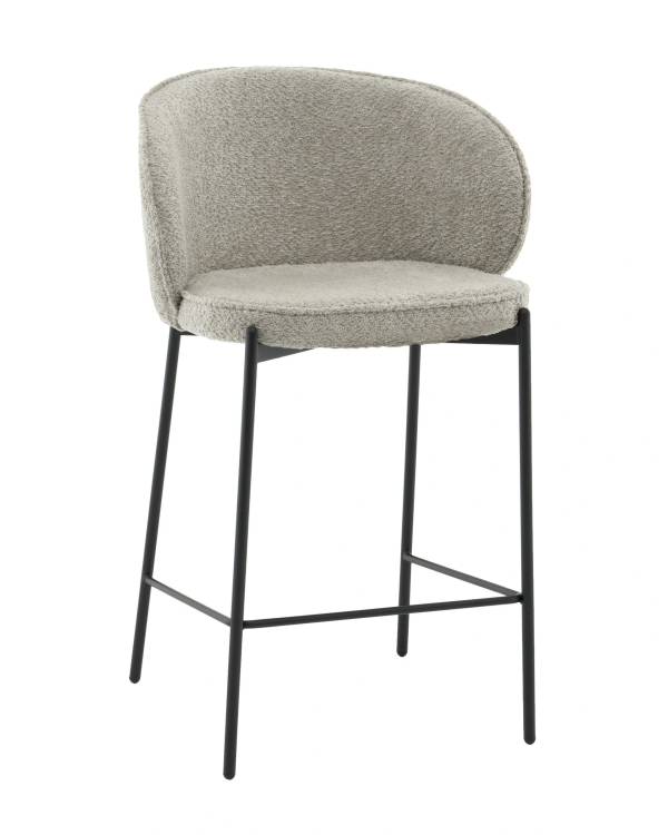 Стул полубарный Stool Group Тисдейл LV-115-S690-01 светло-зеленый, букле