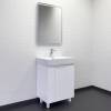 Тумба с раковиной Comforty Асти 60Н 00-00019247 напольная, белый глянец фото 2
