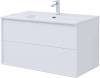 Тумба под раковину Aquanet Lino 100 287544 белый глянец фото 10