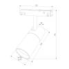 Магнитный трековый светодиодный светильник Elektrostandard Slim Magnetic 85197/01 20W 2700-6500K Dim R03 черный фото 10
