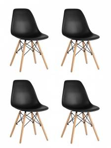Набор из 4 стульев Stool Group Eames 8056PP BLACK X4