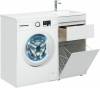 Тумба с раковиной Aquanet Токио 110 R 239299 напольная, белый фото 10