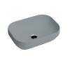 Раковина накладная AXA Decus 8520009 прямоугольная 500х350х150мм, Grey Matt