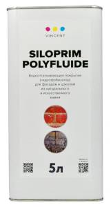 VINCENT SILOPRIM POLYFLUIDE профессиональный гидрофобизатор для фасадов и цоколей (5л)