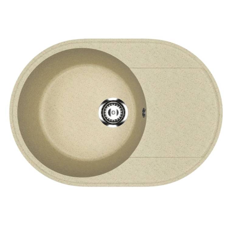 Мойка кухонная Uperwood Econ UPD-107 4910201244 бежевая матовая, 61x47