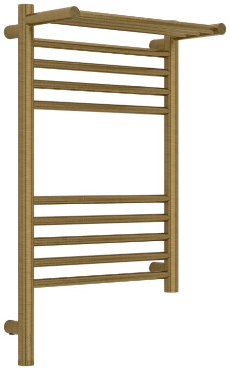 Полотенцесушитель электрический Сунержа Богема 3.1 051-6006-6040 с 1 полкой, Состаренная латунь, 60x40