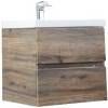 Тумба с раковиной Art&Max Techno подвесная, 60, дуб бомонд лофт фото 2