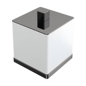 Стакан для ватных дисков Boheme Qubic 10964-SGM Shine Gun Metal
