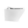 Унитаз подвесной BelBagno Acqua BB340CHR/BB2020SC безободковый, сиденье микролфит фото 4