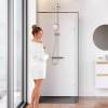 Душевая перегородка Am.Pm X-Joy W94WI-90-F1-MTE 90x195, стекло прозрачное 6 мм, профиль хром матовый фото 3