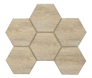 Мозаика Ametis by Estima Selection 39021 Mosaic/SI01_NS/25x28,5x10/Hexagon Oak 25x28.5