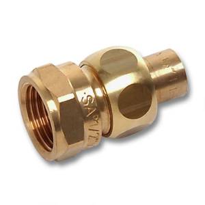 Сгон Sanha 4330g, ВП-ВР, с плоским уплотнением, бронза, 22x1