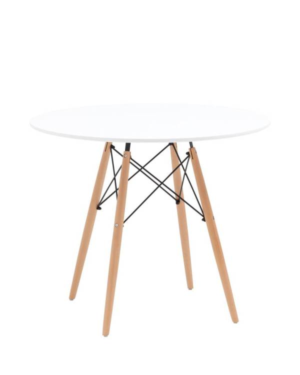 Стол Stool Group Eames DSW New T001-90 белый 90x74x90