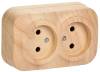 Розетка 2-местная IEK Glory ERH20-K34-10 сосна