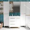Тумба с раковиной 1MarKa Gaula У92516 80 см, белый фото 9