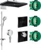 Душевой комплект Hansgrohe Rainmaker Select 460 (3 jet) 24007600 + 26631000 + 27506000 + 15735600 + 15736600
