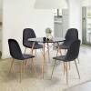 Стол обеденный Stool Group Eames DSW CHAD BLACK круглый черный 80x72 D=80 фото 4