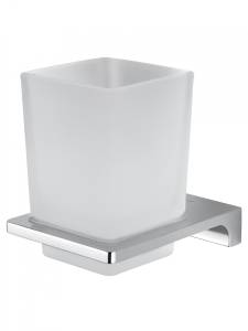 Стакан Wonzon & Woghand Eclipse WW-9121-CR с держателем, хром