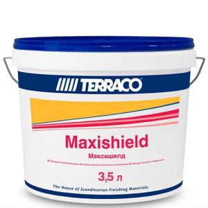 Акриловая краска для фасадных и внутренних работ Terraco Maxishield Medium матовая 3.5 л