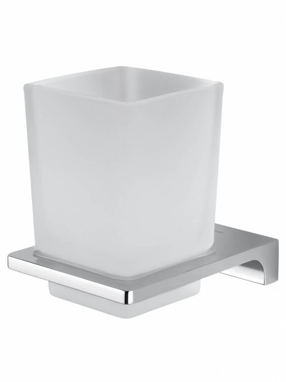 Стакан Wonzon & Woghand Eclipse WW-9121-CR с держателем, хром