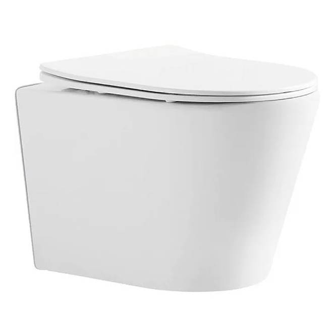 Унитаз подвесной Iberica Blanca Burgos IB.BRG.231.1B1 безободковый, с крышкой-сиденьем микролифт