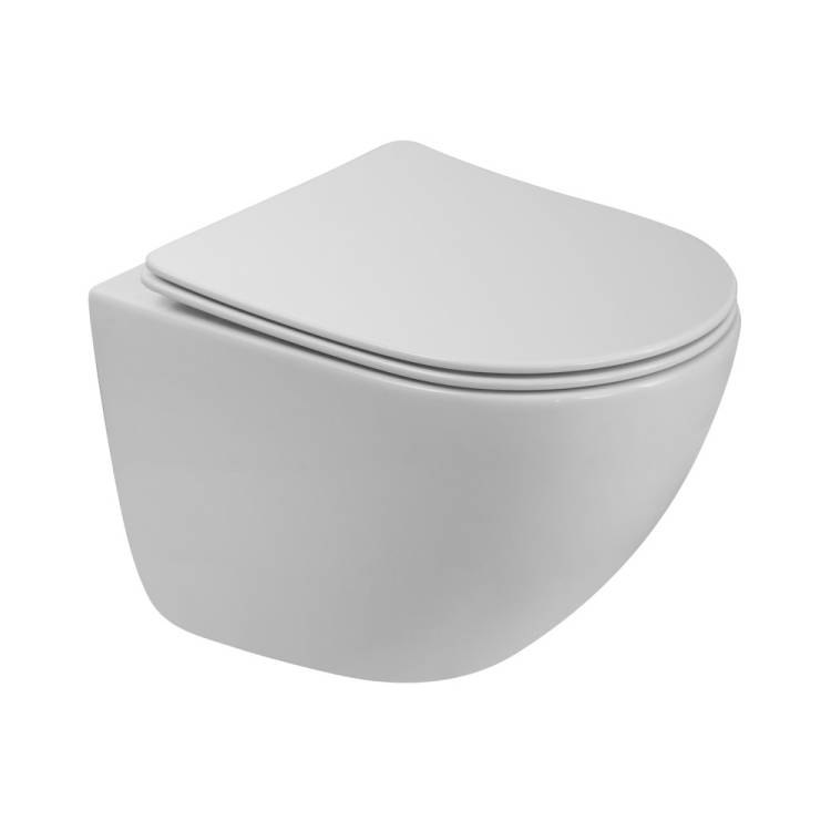 Унитаз подвесной BelBagno Amanda BB051CH-TOR-FC/BB051SC безободковый, сиденье микролифт