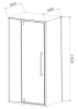 Душевой уголок Vincea Slim-N VSR-4SNP9012CLB профиль черный, стекло прозрачное, 120x90x195 фото 4
