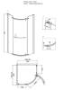 Душевой уголок Grossman GR-7090 Classic 90x90x190 полукруг, дверь распашная фото 6