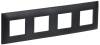 Рамка 4-постовая IEK Skandy SK-M42-K02 черный