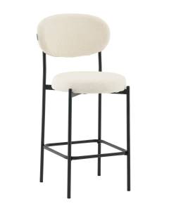 Стул полубарный Stool Group Бриф DD AV 477-F01-9005 (PP) молочный, букле