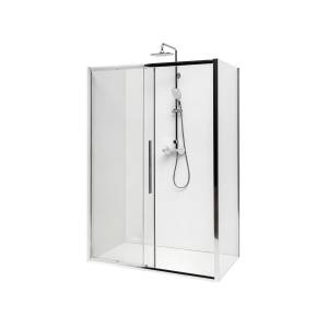 Душевой уголок AvaCan FC-140-SC80 профиль хром, стекло прозрачное, 160x80x195