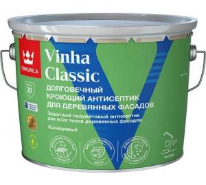 Антисептик защитный для древесины Tikkurila Vinha Classic полуматовая база VC 9 л