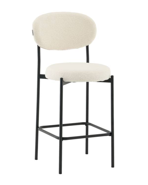 Стул полубарный Stool Group Бриф DD AV 477-F01-9005 (PP) молочный, букле