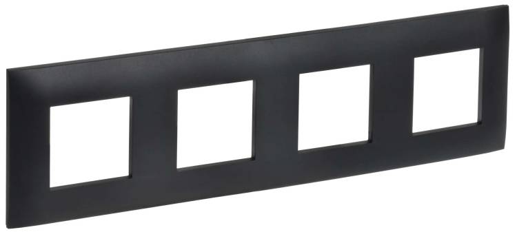 Рамка 4-постовая IEK Skandy SK-M42-K02 черный