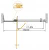 Душевая дверь в нишу Cezares SLIDER-B-1-70/80-BR-GM профиль оружейная сталь, стекло бронза, 70x195 фото 2