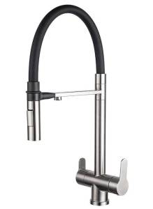 Смеситель для кухни Zorg Inox SZR-3030 Magnit нерж. сталь