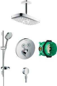 Душевой комплект Hansgrohe Raindance Select E 300 (2 jet) 27384000 + 26630000 + 27506000 + 15743000