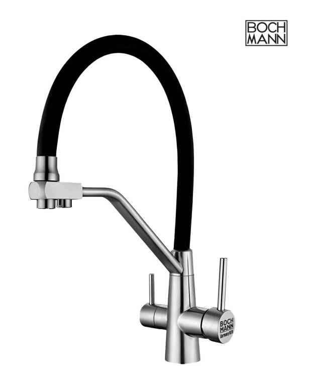 Смеситель для кухни Boch Mann Else BN BM10426 с краном под фильтр, матовый никель