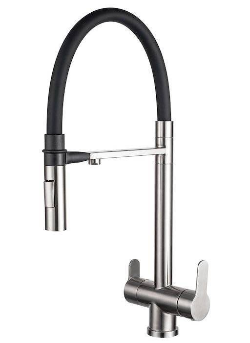 Смеситель для кухни Zorg Inox SZR-3030 Magnit нерж. сталь