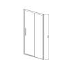 Душевая дверь в нишу Vincea Soft VDS-3SO120CLB 120 см, стекло прозрачное, профиль черный фото 5