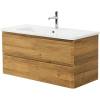 Тумба с раковиной Belbagno Albano-Cer ALBANO-CER-1050-2C-SO-RR 102x44x50 Rovere Rustico подвесная с двумя выкатными ящиками фото 2