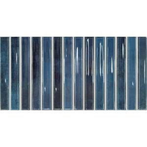 Керамическая плитка Dna Tiles Flash Bars 133475 Cobalt 12.5x25