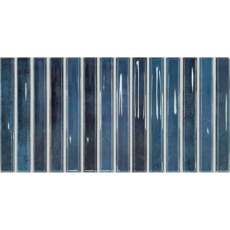 Керамическая плитка Dna Tiles Flash Bars 133475 Cobalt 12.5x25