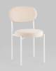 Набор из 4 стульев Stool Group Бриф SN AV 477-C01-9016-K молочный каркас белый муар фото 3