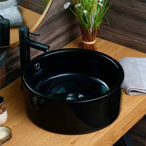 Раковина Melana 7076b-805 MLN-7076b 42 см, черная