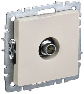 ТВ-розетка оконечная IEK Brite BR-A10-O-K10 бежевый