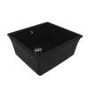 Кухонная мойка Lemark SINARA 440-U 9910067 подстольного монтажа из кварцгранита антрацит фото 2