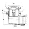 Сифон для поддона RGW Velplex QYD-06 хром 60 мм, с сухим затвором 18241106-01* фото 3
